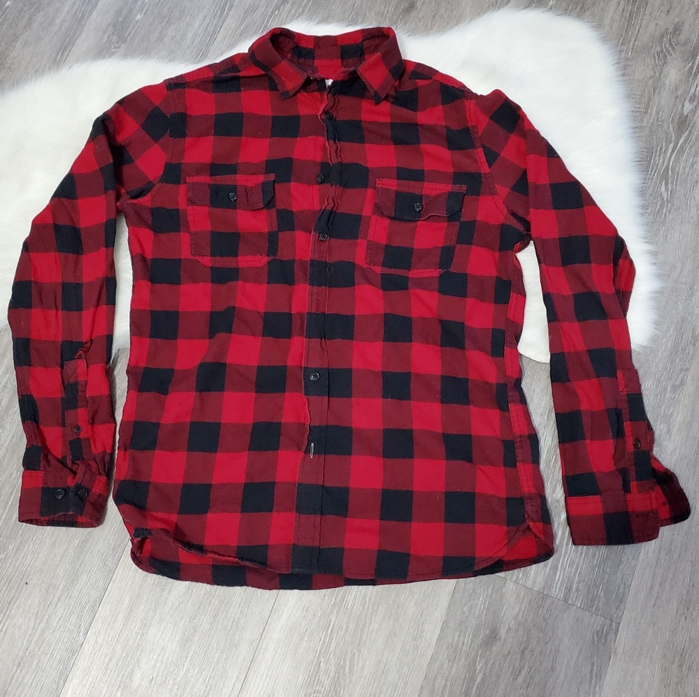 ‼️*5 foot $10**  Goodfellow Flannel Button-up Shirt‼️